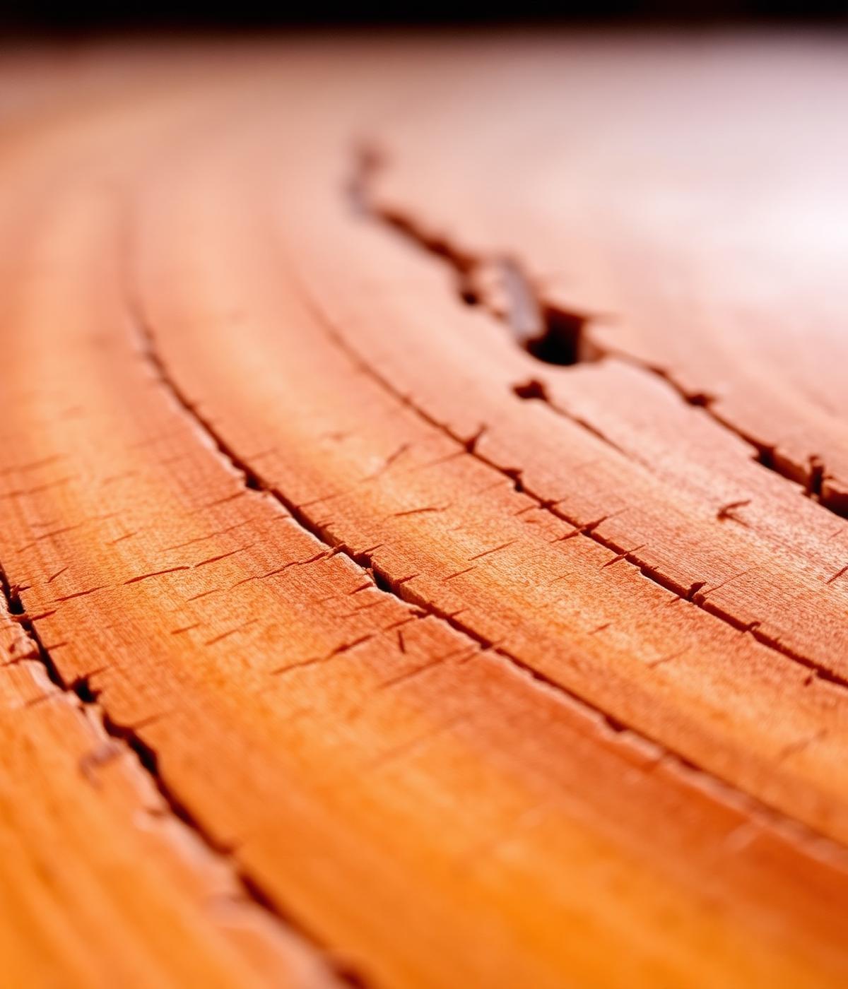 Close-up of warm mango wood grain